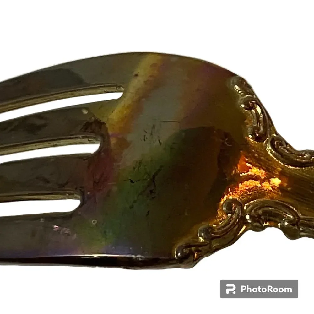 Godinger Grand Master Serving Setting Gold Electroplate Floral Scroll Set of 2